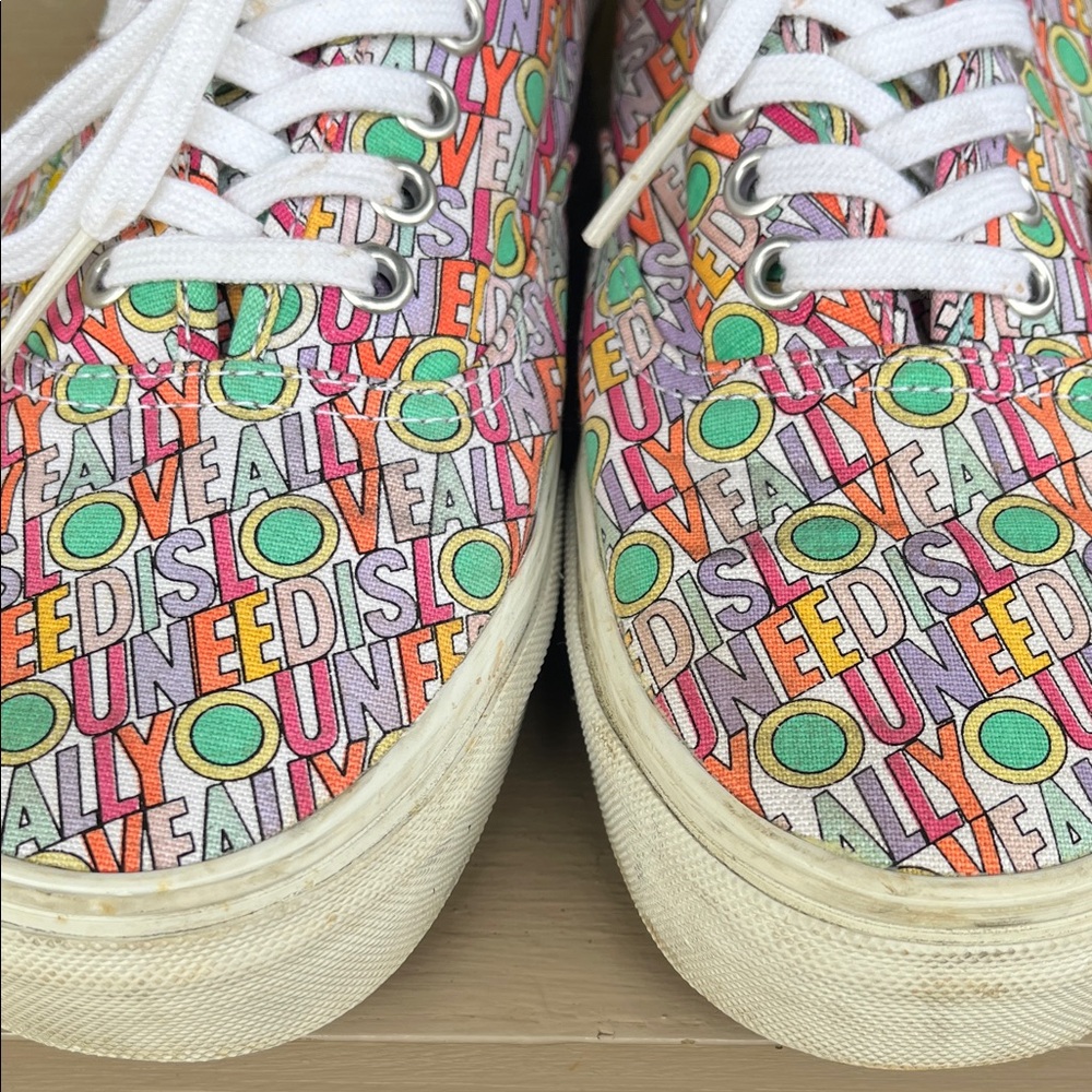 Vans Multi-Color Beatles Yellow Submarine Pattern Authentic Sneakers - Picture 3 of 6